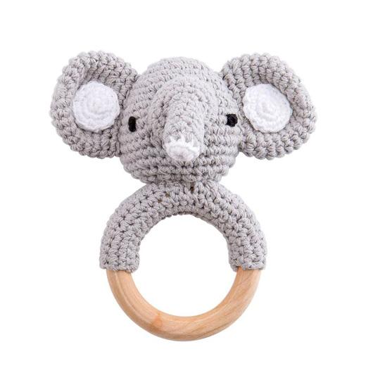 Crochet Animal Baby Teether Toy - Baby Bubble Store