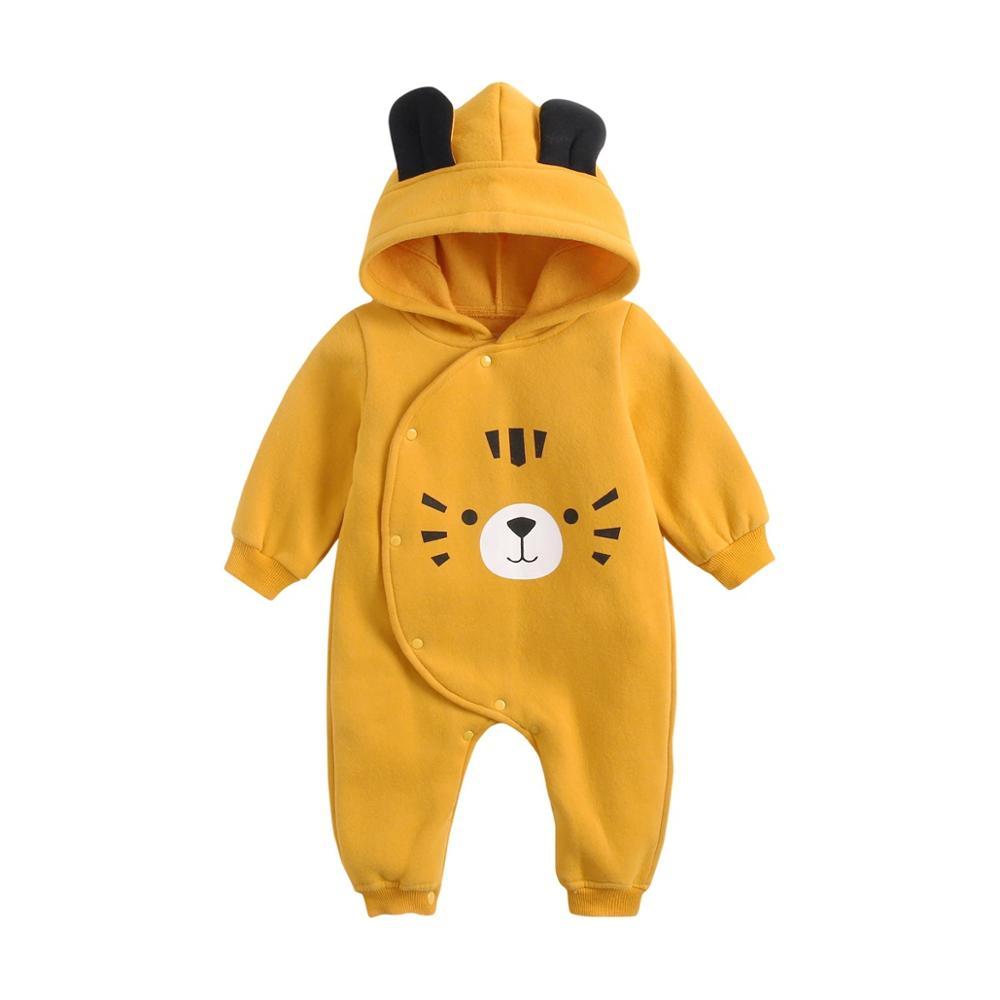 Cute Cartoon Autumn Romper Hoodies - Baby Bubble Store