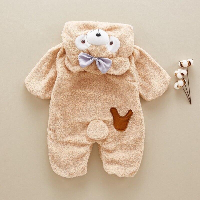 Cute Cartoon Baby Winter Romper - Baby Bubble Store