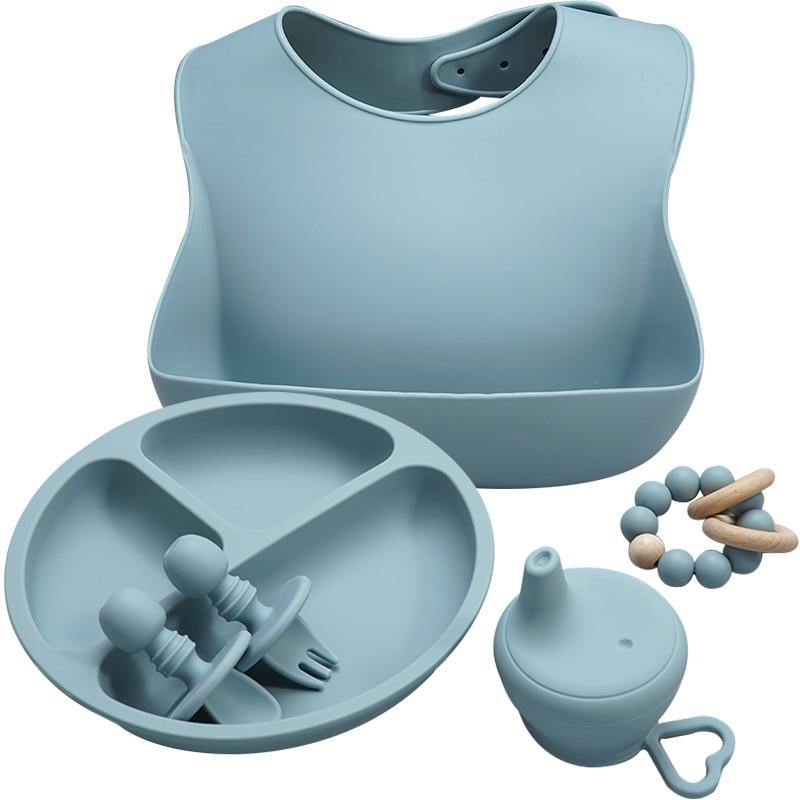Deluxe Silicone Baby Feeding Set - Baby Bubble Store