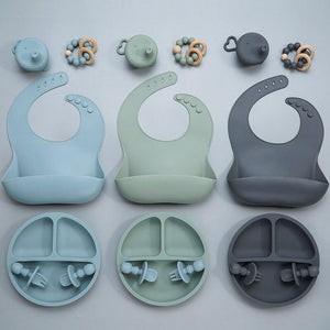 Deluxe Silicone Baby Feeding Set - Baby Bubble Store