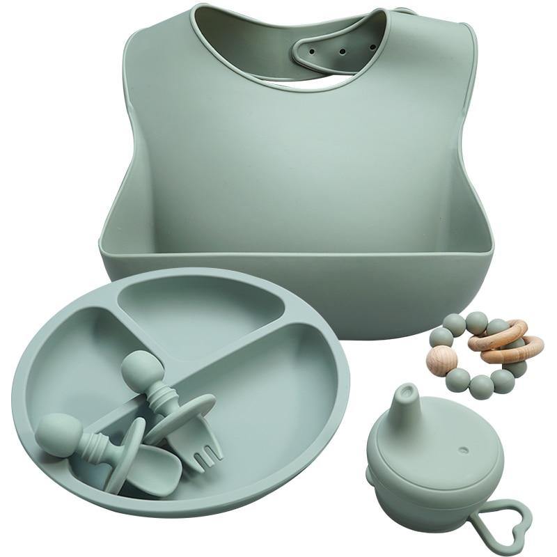 Deluxe Silicone Baby Feeding Set - Baby Bubble Store