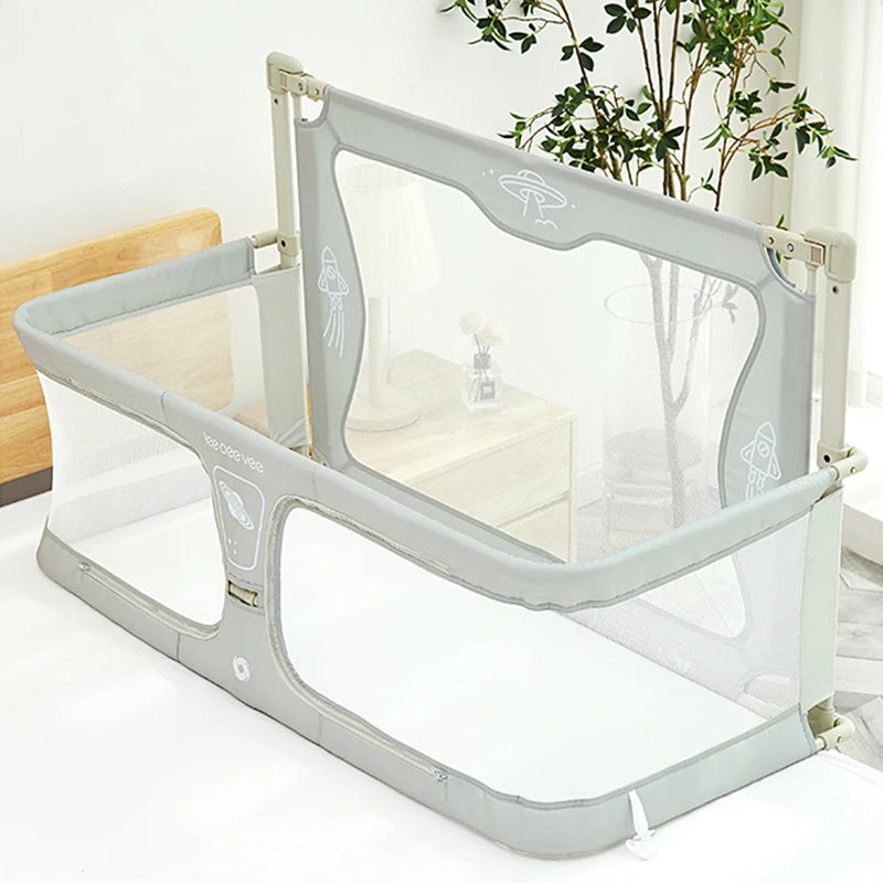 IMBABY Baby Safety Barrier Liftable Protective Side Bed 3 in 1 Baby Crib Portable Bed Rail Guard Sleeping Space for Baby Nest Baby Bubble Store 
