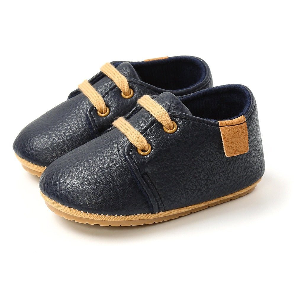 Infant Multicolor Retro Leather Shoes - Baby Bubble Store