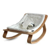 Natural Wooden Organic Cotton Cushion Baby Rocker - Baby Bubble Store