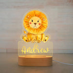 Personalised Baby Animal LED USB Night Light - Baby Bubble Store