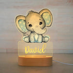 Personalised Baby Animal LED USB Night Light - Baby Bubble Store