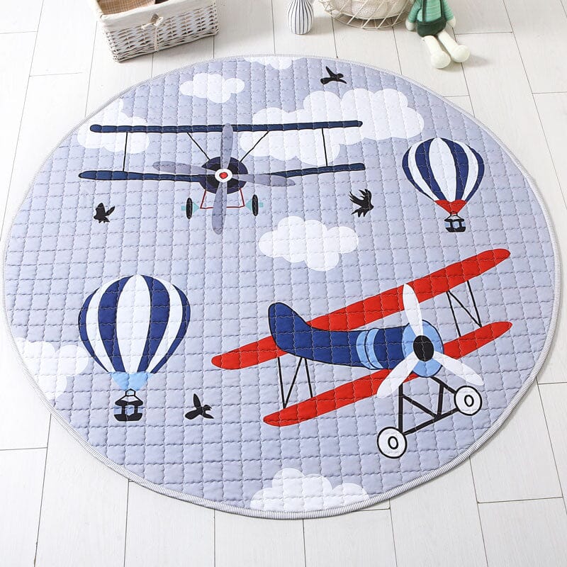 Planes & Hot Air Balloons Play mat - Baby Bubble Store