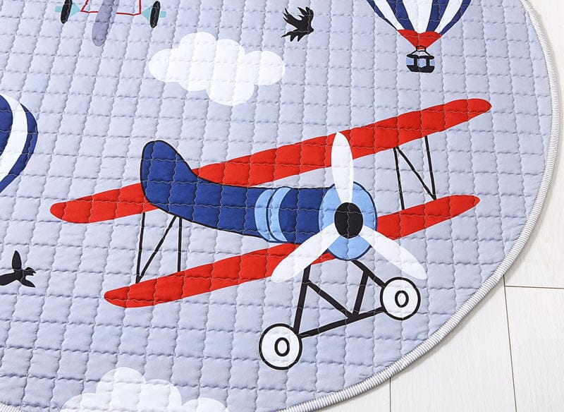 Planes & Hot Air Balloons Play mat - Baby Bubble Store