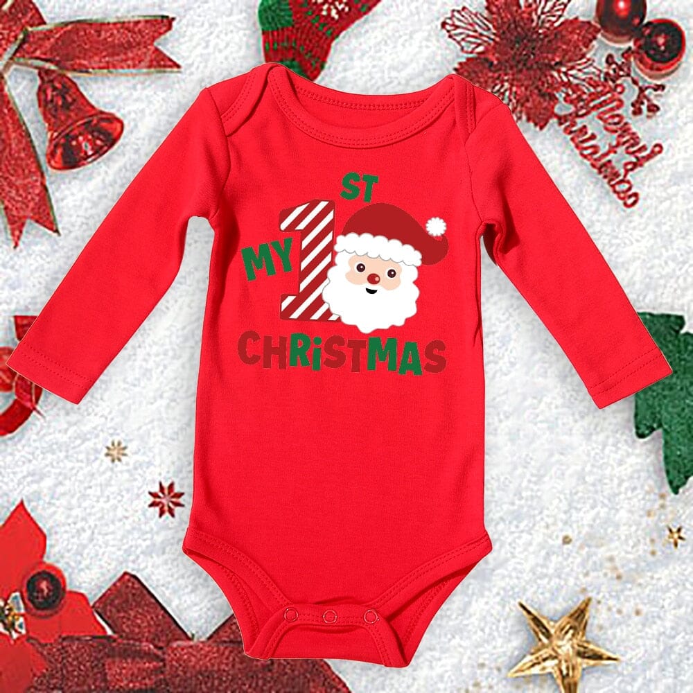 Red Christmas Baby Bodysuits - Baby Bubble Store