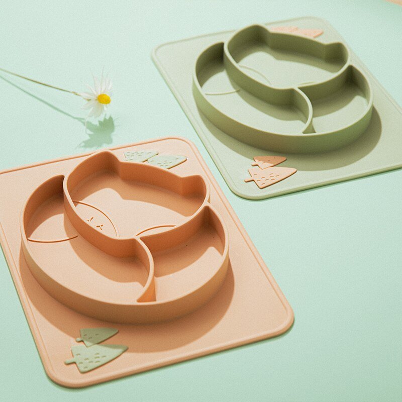 Silicone Baby Dining Plate - Baby Bubble Store