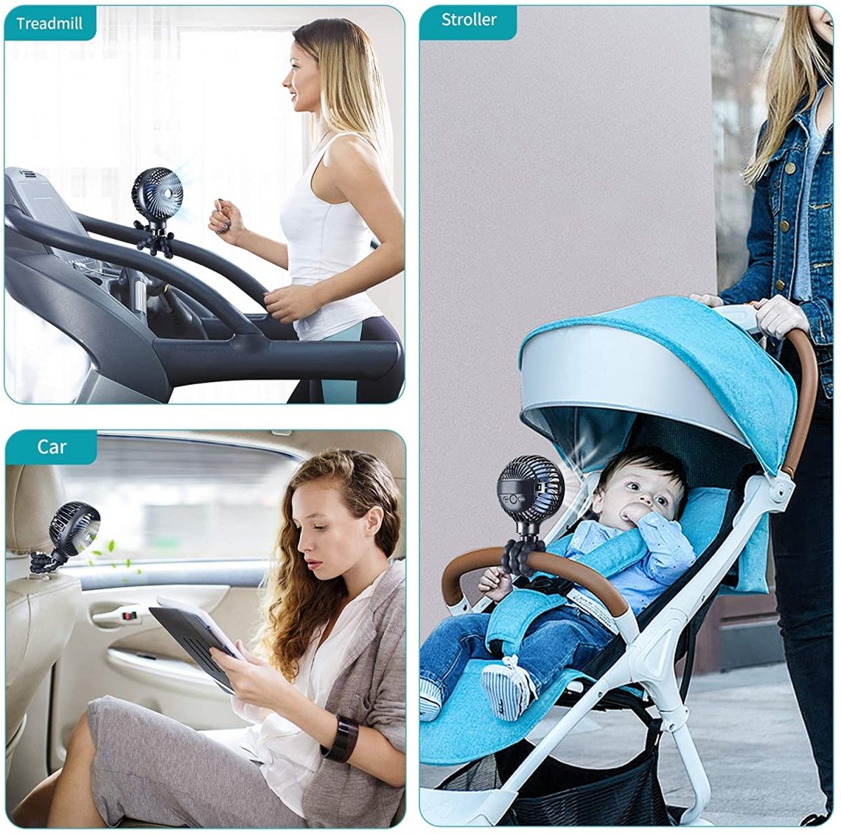 Smart Stroller Mini Fan 3 Speed - Baby Bubble Store