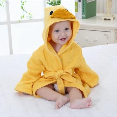 Soft Hooded Animal Baby Bathrobe Towels - Baby Bubble Store