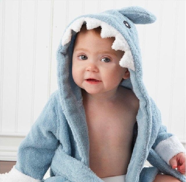 Soft Hooded Animal Baby Bathrobe Towels - Baby Bubble Store