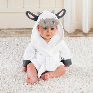 Soft Hooded Animal Baby Bathrobe Towels - Baby Bubble Store