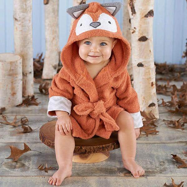 Soft Hooded Animal Baby Bathrobe Towels - Baby Bubble Store