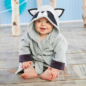 Soft Hooded Animal Baby Bathrobe Towels - Baby Bubble Store