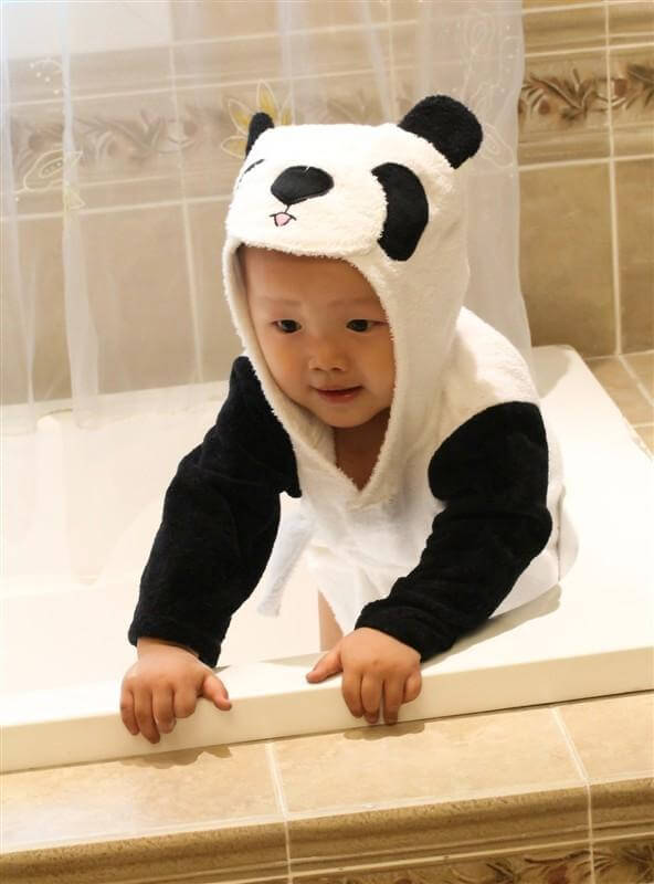 Soft Hooded Animal Baby Bathrobe Towels - Baby Bubble Store