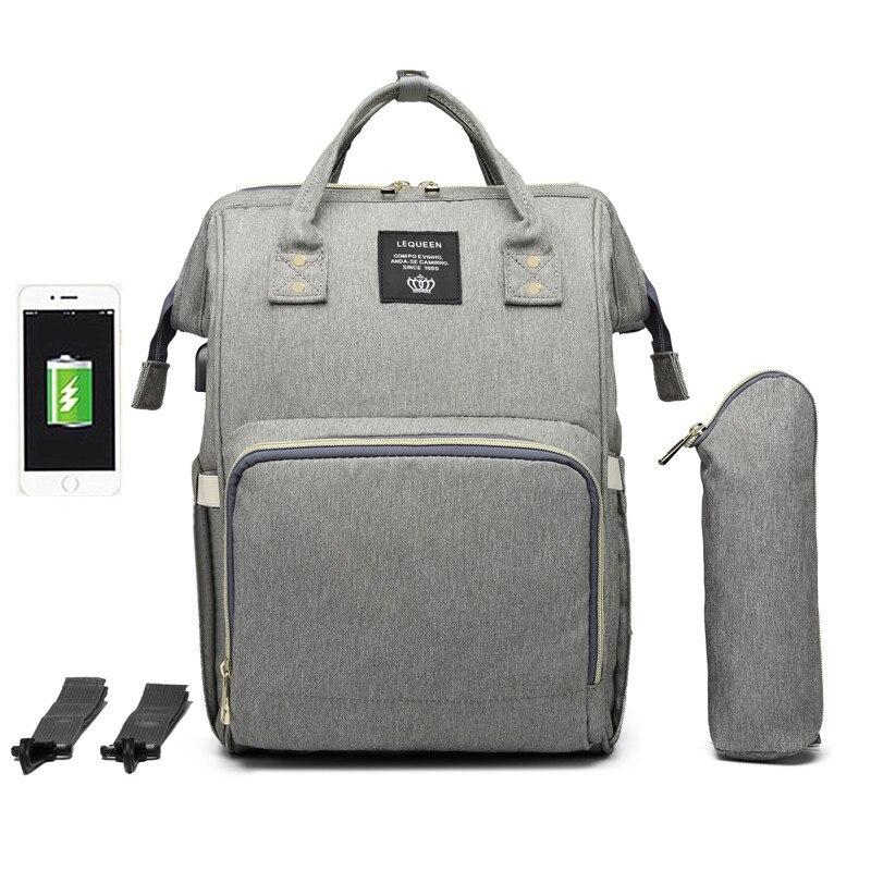 Waterproof Diaper Bag with USB Charging Port - Baby Bubble Store