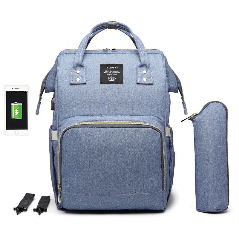 Waterproof Diaper Bag with USB Charging Port - Baby Bubble Store