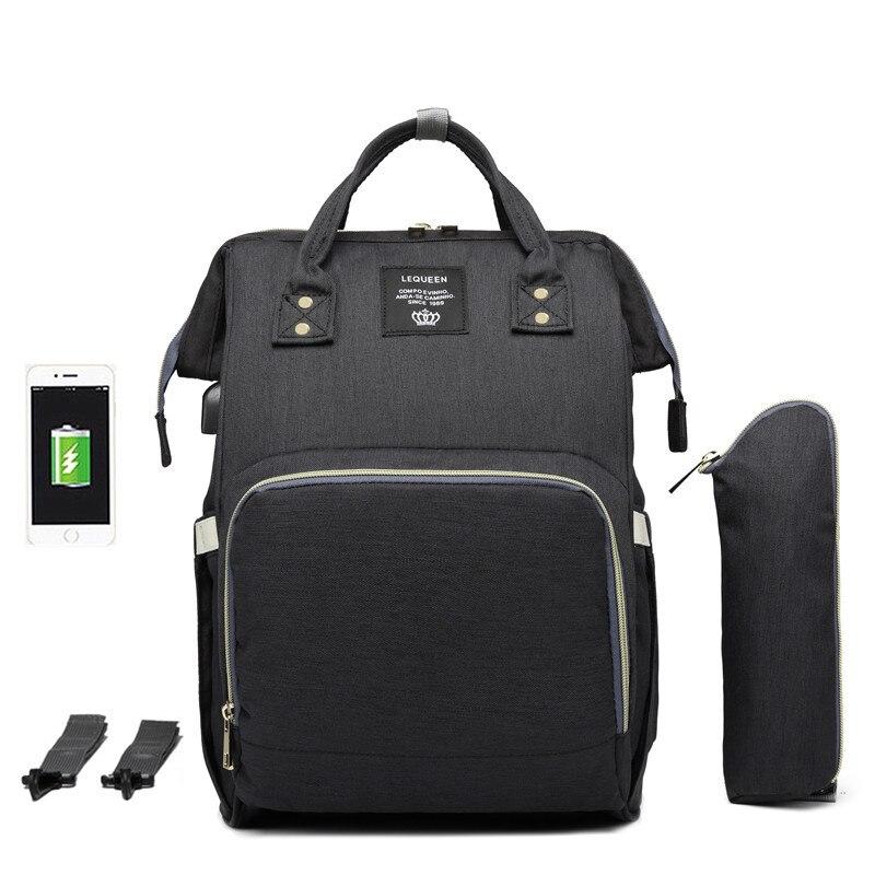 Waterproof Diaper Bag with USB Charging Port - Baby Bubble Store