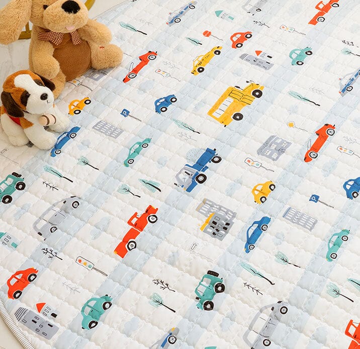 Wheels on the Road Baby Play Mat - Baby Bubble Store