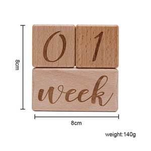 Wooden Baby Milestone Cards - Baby Bubble Store