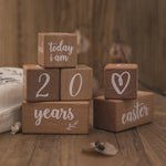 Wooden Baby Milestone Cards - Baby Bubble Store
