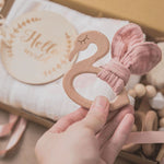 Wooden Rattles Cotton Blanket Baby Gift Set - Baby Bubble Store