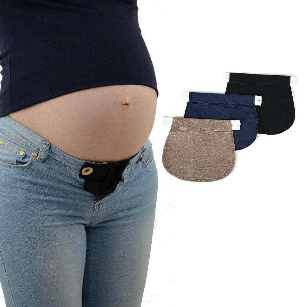Comfortable pants extender for pregnant women, use your favorite pants up  to 24 weeks, trouser extension