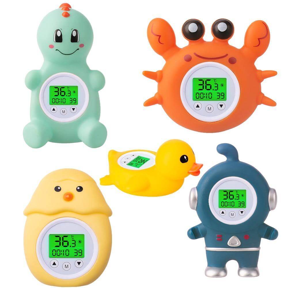 Baby Bath Thermometer Water Thermometer Three Shark Cartoon Glass