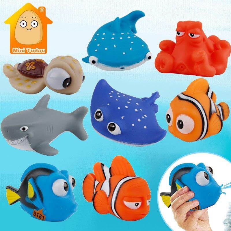 Kara Baby Bath Toys, Featured Sea Animal Bathtub Toys. 2 Pack (8 Pcs)