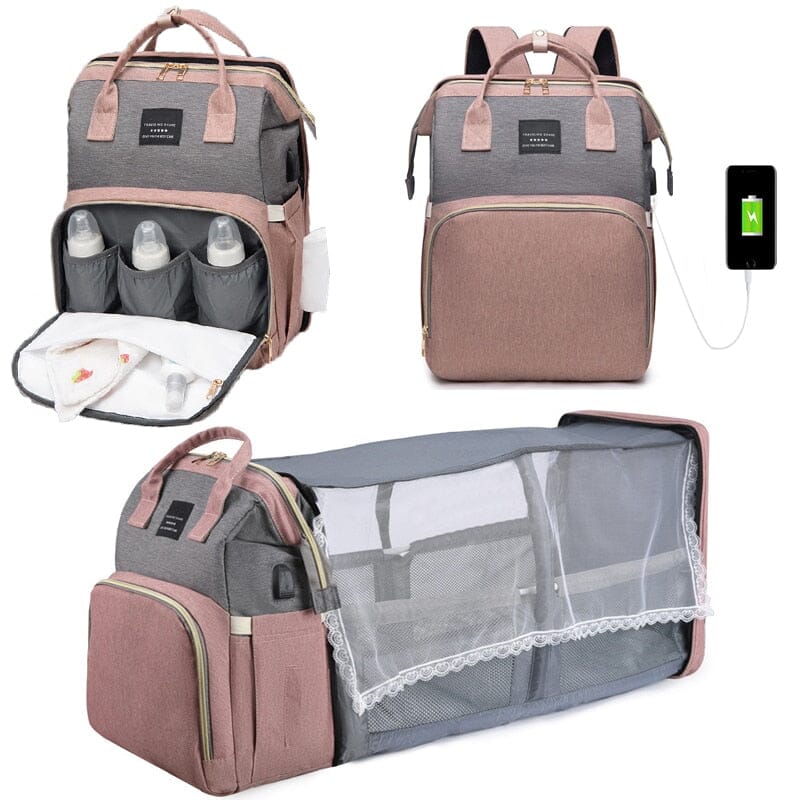 foldable baby bed bag portable mother