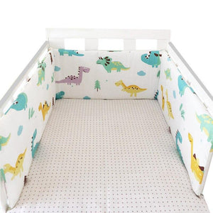 Baby Bed Crib Bumpers Cotton Printed Newborn Cot Bumper Pads